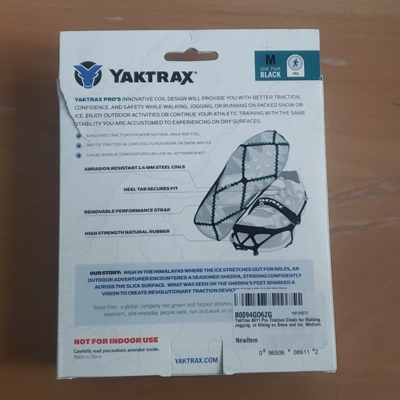 Brand new Yaktrax Pro, Coil design traction - Picture 6 of 8